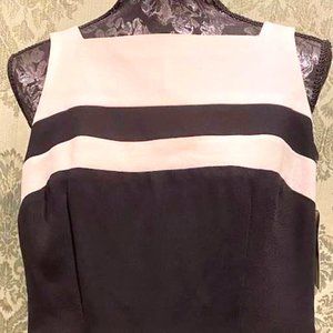 LAST CALL! CDC Rampage Black Sleeveless Dress w/White Accent, 8